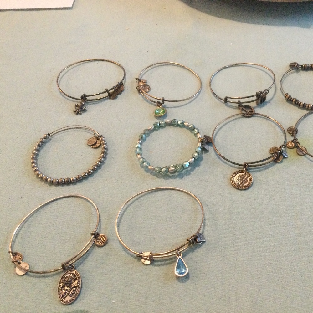 Alex and Ani Silvertone Bracelets $7 Each